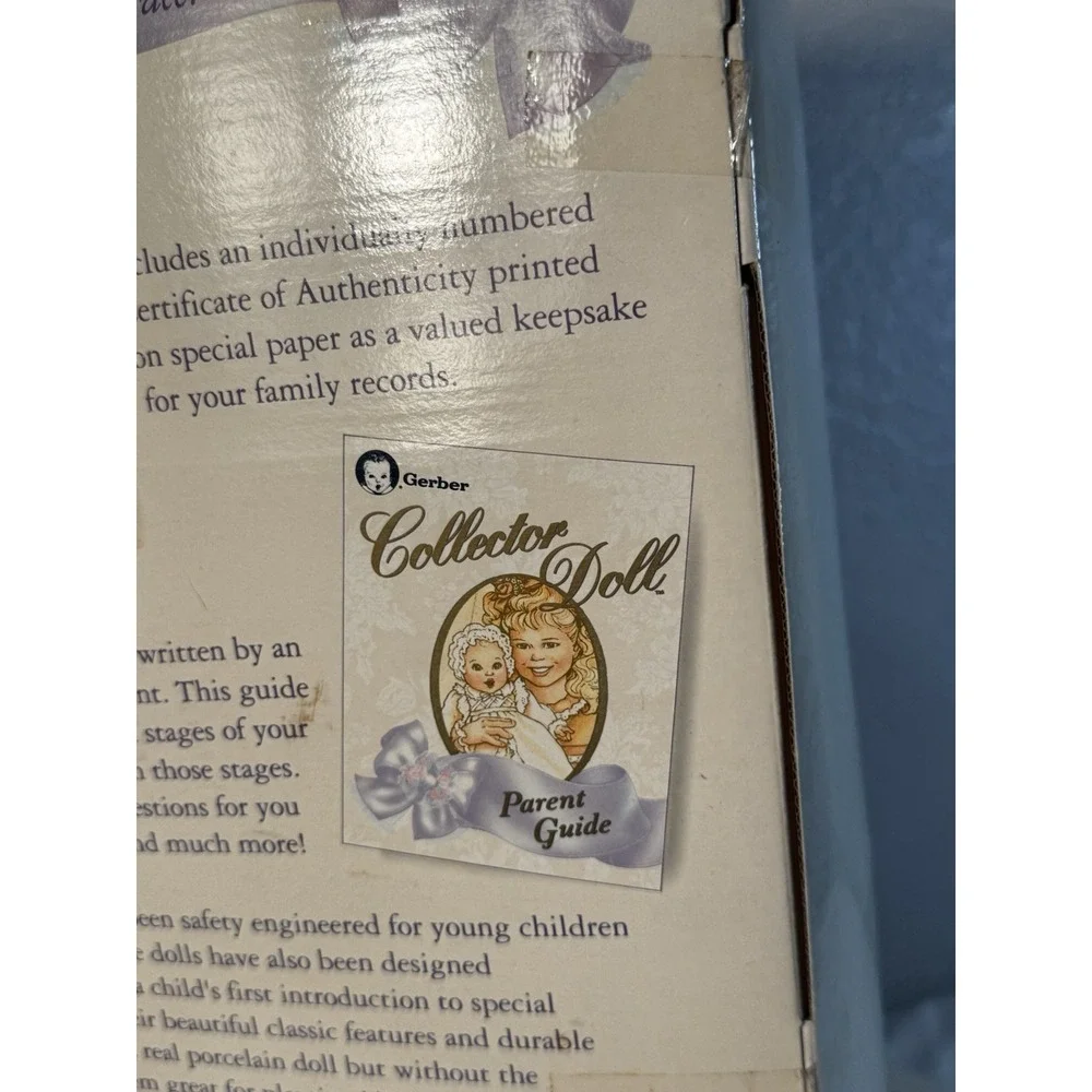 Gerber Baby Collector Doll Toy Biz Limited Edition W/Box Certificate Vintage NIB